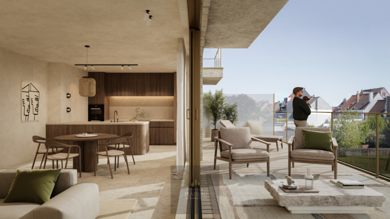 BASILE 0303 - Groot nieuwbouwappartement van 126,89m² in duplex met 3 slaapkamers. - photo 3