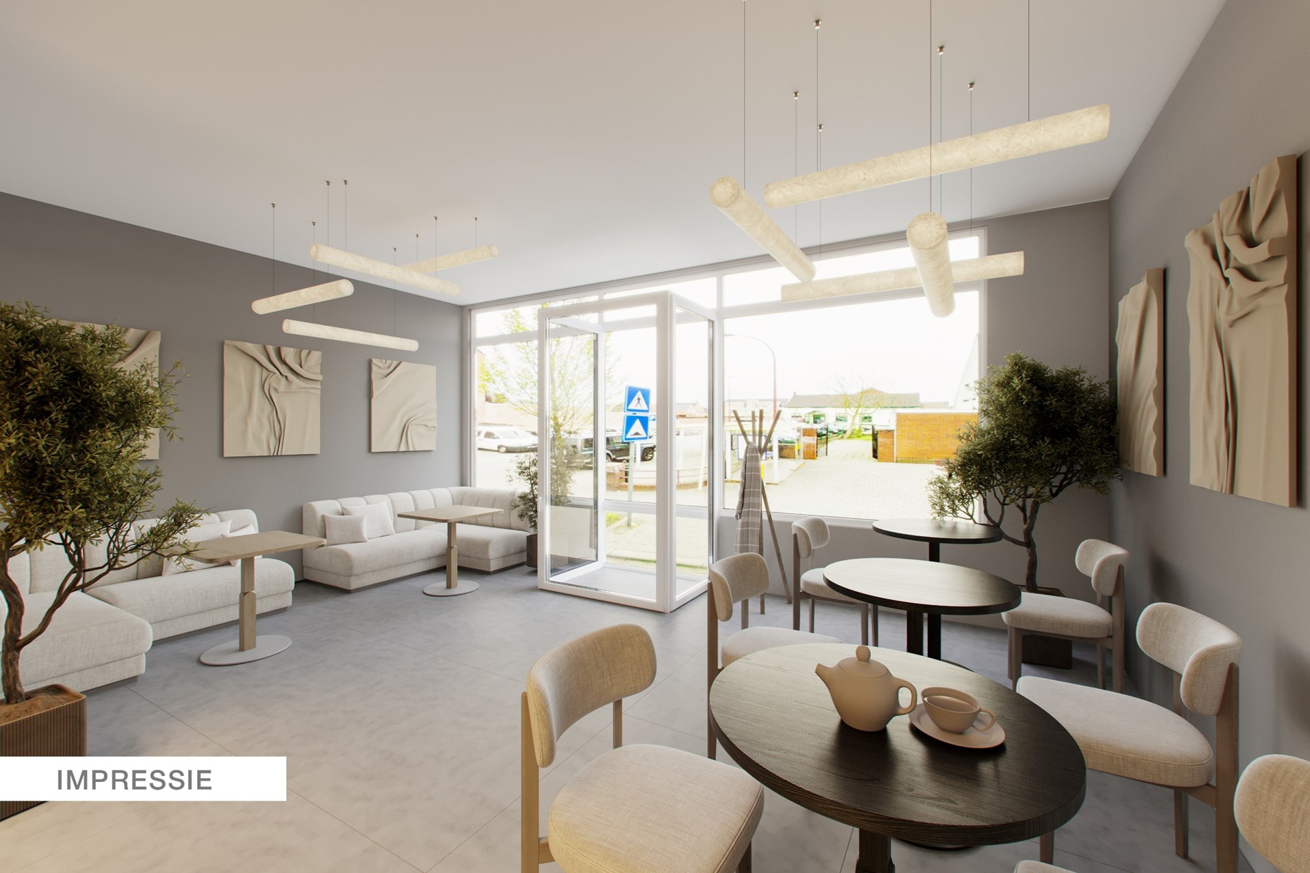 Interessante handelswoning en achterliggende woning in het centrum van Sint-Lenaarts - foto 2