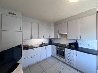 Volledig gerenoveerde ruime gezinswoning met tuin en garage met uitweg achteraan.<br />Met 3 slaapkamers, met centrale verwarming op aardgas.<br />Achteraan is een nieuwe uitbouw met de keuken en de badkamer, de wasplaats, de berging en het toilet.<br />Er zijn overal PVC ramen met dubbel glas, met vliegenramen en rolluiken.<br />In de garage zit een automatische sectionale poort.<br />De volledige woning wordt net voor aanvang huur opnieuw geschilderd en zal dus volledig opnieuw fris en netjes staan.<br />De vorige huurders laten de gordijnen en verlichting hangen.<br />Kortom, deze woning is instapklaar en zeker uw bezoekje waard !
