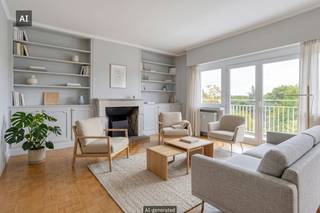 Dit 3 slaapkamer appartement (178 m²) vestigt zich in de residentie Rivièra, gelegen in de Putkapelstraat. Door zijn ideale ligging wordt u omringd door het aanwezige groen en bent u slechts op 5 minuten verwijderd van de invalswegen (R4, Kortrijksesteenweg, E40). <br /><br />Het appartement bevindt zich op de bovenste verdieping van een karaktervolle residentie. Het beschikt over een warme parketvloer en haardelement waardoor de leefruimte veel warmte uitstraalt. Via de grote raampartijen in de leefruimte heeft u toegang tot een eerste terras. <br /><br />Het appartement vraagt op vandaag wat opfrissing maar heeft een ideale basis om het verder naar eigen smaak in te richten. <br /><br />INDELING<br />Appartement: <br />- ruime inkomhal met gastentoilet en berging;<br />- lichtrijke leefruimte met aanpalend zonnig terras;<br />- uitgeruste keuken met zicht op de tuin;<br />- nachthal <br />- 3 ruime slaapkamers waarvan 2 met terras;<br />- badkamer voorzien van dubbele lavabo en ligbad;<br />- douchekamer met lavabo.<br /><br />Extra: <br />- kelderberging;<br />- fietsenstalling<br />- garagebox aan de achterzijde van het gebouw<br />- gemeenschappelijk dakterras<br />- oprit met gemeenschappelijke parkeergelegenheid.<br /><br />Troeven van het appartement<br />+ veel lichtinval;<br />+ oase van groen;<br />+ rustige ligging;<br />+ vlotte verbinding met wagen en openbaar vervoer. <br /><br />Bestuursmaatregelen in het maatregelenregister: nee<br /><br />Deze AI-visualisaties zijn bedoeld als inspiratie. Er werd geen rekening gehouden met technische specificaties, stedenbouwkundige voorschriften of de concrete mogelijkheden tot realisatie.