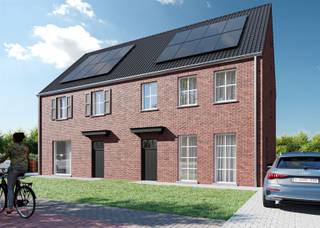 <p><span>Klassieke nieuwbouw, goed gelegen te Rosselaar.</span></p><p><span>Ontdek dit nieuwbouwproject met drie mooie woningen. Gelegen Langs de Olmensebaan op korte afstand van Mol. </span></p><p><span>Indeling en ruimte:</span></p><p><span>De woningen zijn ontworpen voor optimaal wooncomfort met een ruime en lichte woonkamer die naadloos overgaat in een open keuken. </span></p><p><span>De leefruimte geeft direct toegang tot de tuin, wat zorgt voor een open en luchtig gevoel.</span></p><p><span>Boven zijn er drie ruime slaapkamers, op de zolderverdieping via een vaste trap is een extra slaapkamer mogelijk . </span></p><p><span>De moderne badkamer is uitgerust met zowel een ligbad als een douche. </span></p><p><span>De grote grondpercelen  zijn tussen 642 m² en 695 m² groot in halfopen bebouwing. </span></p><p><span>De woning is voorzien van zonnepanelen, wat niet alleen bijdraagt aan een duurzame energievoorziening, maar ook zorgt voor een lagere energiekost.</span></p><p><span>Voor meer informatie, het lastenboek en de plannen kunt u terecht op ons kantoor of op onze website <span>www.vanheesimmo.be</span></span></p><p><span>Voor een afspraak kan u ons steeds bereiken op 475 811 815 of via <span>info@vanheesimmo.be</span></span></p><p><span>De woningen zijn klaar in maart 2026.</span></p><p><span>BEN 10- woningen</span></p><p><span> </span></p>