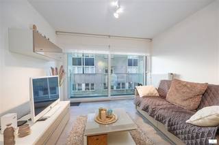 Prachtig ingerichte studio met slaaphoek in zeer recent gebouw (bouwjaar 2014) op centrale ligging vlakbij de Zeedijk. Indeling : ruime woonkamer...