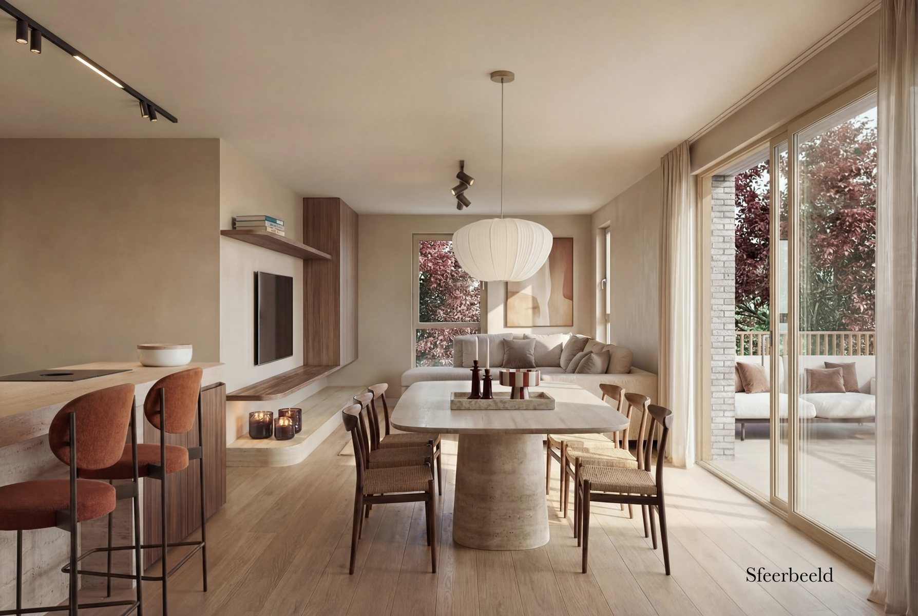 2.1 Appartement op de 2de verdieping met 2 slaapkamers - foto 2