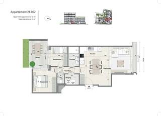 App. 24/00.02. is een 2 kamer appartement, gelegen op het gelijkvloers.<br />Ruime living, open keuken met eiland, toilet, berging, badkamer met inloopdouche en badkamermeubel met dubbele lavabo, 1 grote slaapkamer en 1 kleinere slaapkamer die ook als bureau of dressing gebruikt kan worden.<br />Vanuit de living heb je een mooi en open zicht op het water van de Houtkaai.<br />Zonnig terras achteraan in groene binnentuin.<br />Zeer energiezuinig met geothermische warmtepomp, zonnepanelen, regenwatervoorziening en ventilatie D. Ondergrondse autostaanplaats bij te nemen en gelijkvloerse fietsenstalling voorzien. <br />GENIET VAN DE BTW-VERLAGING VAN 6 % EN BESPAAR TOT 50.000 EURO !!! <br />Dit appartement zit in afwerkingsfase en je kan nog de keuken en het badkamermeubel kiezen. Snelle oplevering voorzien.<br />Gelegen in de nieuwe residentie Gerard David, op de hoek van Gerard Davidstraat en de Houtkaai in Christus-Koning. Zeer rustige, fietsvriendelijke omgeving, met uitstekende verbinding naar het centrum.<br /><br /><br />De prijs is excl. btw en kosten.<br />Brochure via https://durabrik.immo/brugge-houtkaai.<br />Meer info of een vrijblijvend bezoek ? Contacteer je bouwadviseur Vincent Sohier op 0475/98.89.02. of mail naar vincent.sohier @durabrik.be<br /><br />* Afbeeldingen en opp. zijn indicatief.