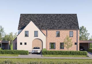 Nieuwbouwwoning in pastorijstijl, gelegen in een rustige straat met vlotte verbinding naar E17 en omliggende gemeenten. Perceeloppervlakte van...