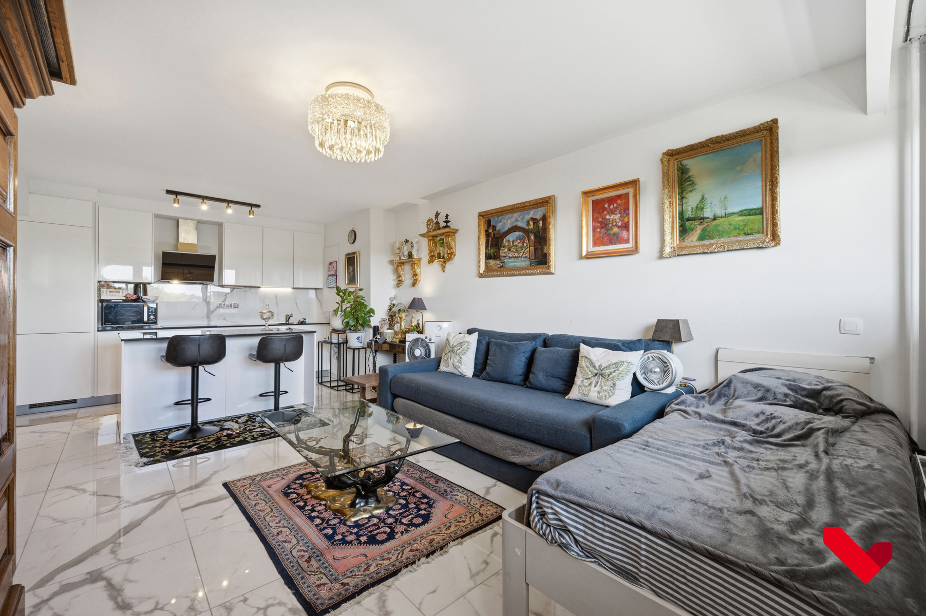Gerenoveerd 1-slaapkamerappartement - foto 4