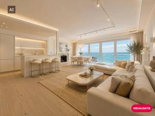 Découvrez le sentiment ultime de luxe et de sérénité au 6ème étage, une résidence calme sur le front de mer d'Ostende. Avec un seul appartement par étage, vous pouvez y profiter d'une intimité inégalée et d'une paix absolue. Ce bâtiment magnifiquement rénové dégage une atmosphère de classe pure et est facilement accessible par ascenseur.<br /><br />Disposition sublime :<br />-Hall d'entrée : Une entrée impressionnante avec des vestiaires parfaitement intégrés du sol au plafond.<br />-Chambres : Trois salles de détente à part entière. Deux chambres se distinguent par des armoires design réalisées sur mesure. La chambre principale surprend avec un meuble vasque intégré exclusif qui est esthétiquement caché derrière les murs de l'armoire.<br />-Salle de bain : Une oasis de bien-être luxueuse équipée d'une belle et spacieuse douche à l'italienne et de détails sophistiqués en pierre naturelle.<br /><br />Extras : Des toilettes séparées pour les invités, un sous-sol privé et un local à vélos facilement accessible.<br /><br />Êtes-vous intéressé par cette propriété unique et luxueuse à louer à Ostende ? Rendez-vous sur le site www.dewaele.com et cliquez sur la propriété. À l'aide du bouton rouge « demandez votre visite », nous vous demandons de remplir brièvement un profil. Ensuite, nous vous contacterons pour une visite. Les rendez-vous ne peuvent pas être pris par téléphone.<br /><br />Les images générées par l’IA sont fournies en guise d'inspiration. Elles ne tiennent pas compte des spécifications techniques, ni des renseignements urbanistiques, ni des possibilités concrètes de réalisation.