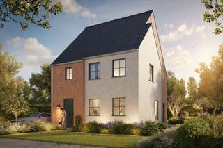 Hectaar biedt u deze ruime, open bebouwing met landelijke uitstraling, gelegen op een perceel van 8a20ca tussen Buggenhout en Londerzeel. De woning bevindt zich op een uitstekende locatie nabij het station en voorzieningen zoals een bakker, slager, scholen en grootwarenhuizen.<br /><br />Met een bewoonbare oppervlakte van 155,54m² geniet u van lichtrijke en open ruimtes, ingedeeld als volgt:<br />Gelijkvloers: inkomhal met gastentoilet en plaats voor vestiaire, lichtrijke leefruimte met open keuken, ruime berging<br />Verdieping: nachthal met apart toilet, drie volwaardige slaapkamers (15m² - 13m² - 12m²), badkamer met ligbad, inloopdouche en dubbel lavabomeubel (9,2m²)<br />Zolder: ruime zolder met uitbereidingsmogelijkheden<br /><br /><strong>Uw woning, uw stijl!</strong><br />Bij deze woning heeft u de volledige vrijheid om de binnen afwerking volledig naar eigen smaak en stijl te bepalen, in samenspraak met onze partnerleveranciers.<br /><br /><strong>Duurzaam en energiezuinig wonen</strong>
<ul>
	<li>Energiezuinig wonen, warmtepomp</li>
	<li>Vloerverwarming op het gelijkvloers</li>
	<li>Zonnepanelen</li>
	<li>Regenwaterput (7.500l) aangesloten op toiletten, wasmachine en buitenkraan</li>
</ul>
Bent u op zoek naar een ruime, energiezuinige nieuwbouwwoning die u volledig naar uw wensen kunt afwerken? Neem contact met ons op voor meer informatie of plan een afspraak in op ons kantoor te Asse. De plannen van de woning kan u terugvinden op www.hectaar.be<br /><span>(Foto's zijn referenties van voorgaande projecten)</span>