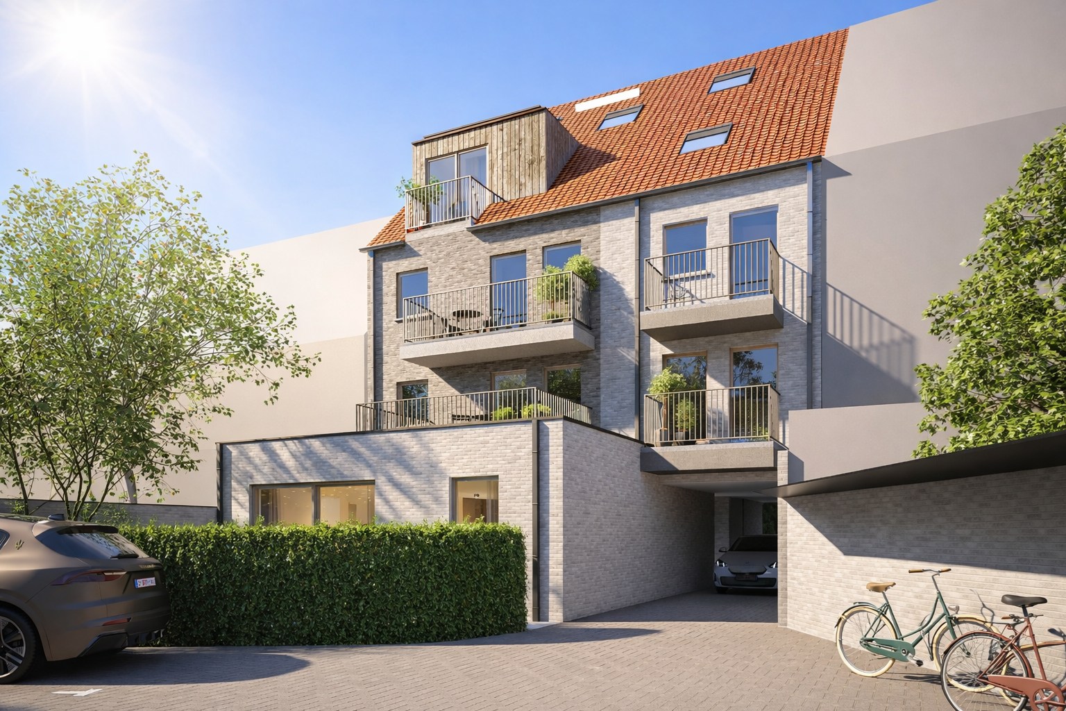 Appartement met 2 slaapkamers en extra groot terras te Heist - foto 1