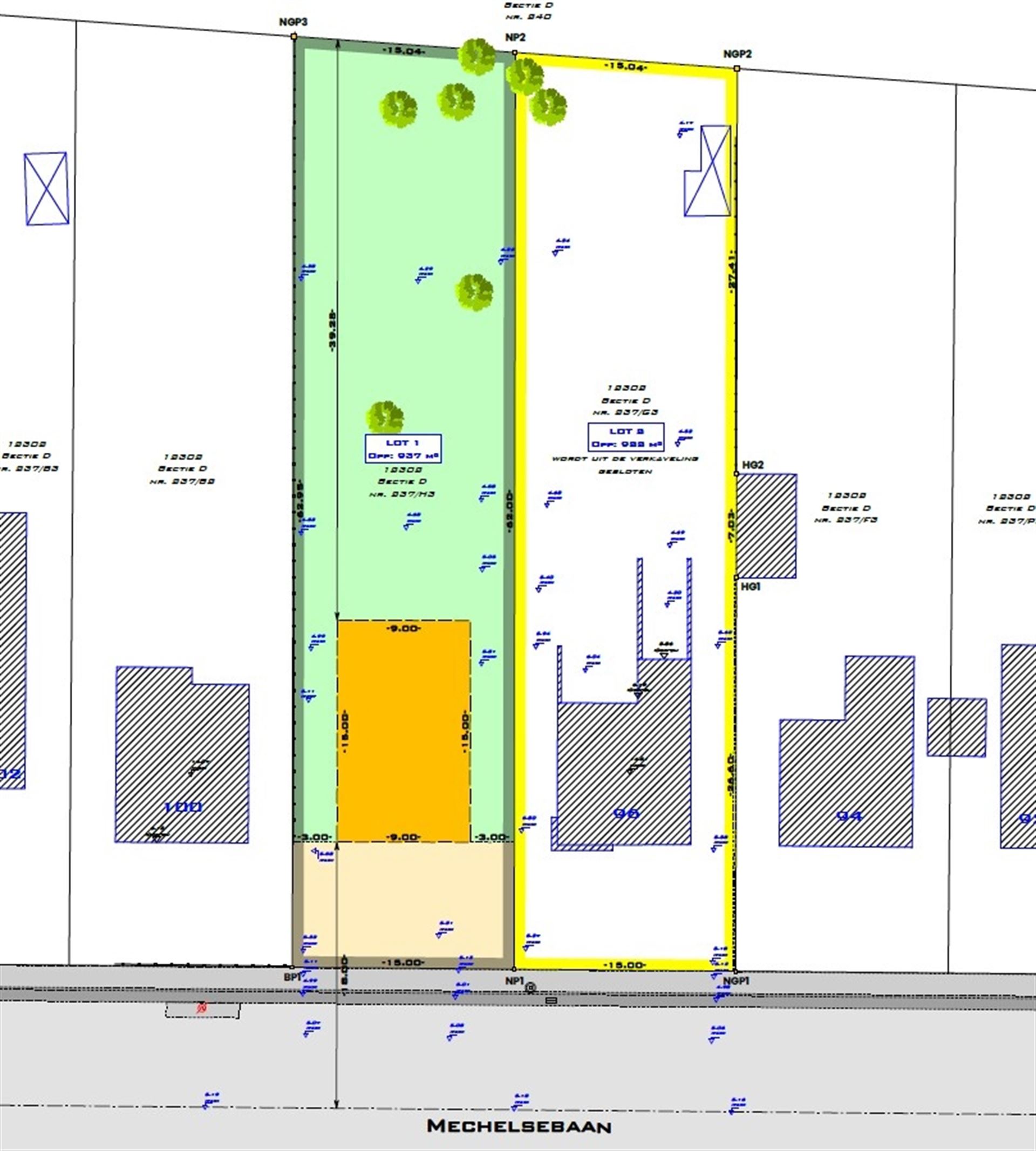 Bouwgrond voor open bebouwing – 937 m² met prachtig groen achteraan - foto 5