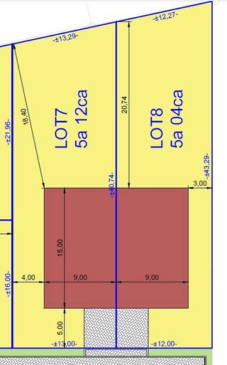 Bouwgrond ( lot 8 ) te koop voor halfopen bebouwing met een totale oppervlakte van 504 m². Gunstig gelegen in een rustige en doodlopende...