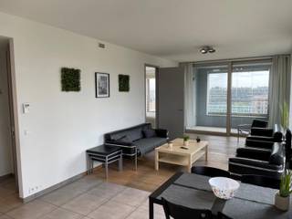 prachtig één slaapkamer appartement gelegen in de 2 de toren van de Westkaai 9 de verd (Eilandje) met zicht op het kattendijkdok voorzien van...