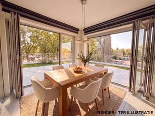 <p><span>Ontdek dit uitzonderlijke appartement op de eerste verdieping, gelegen in de stijlvolle en groene woonwijk Flora. Dankzij de uitstekende ligging bevindt u zich vlak bij het station, het ziekenhuis, het centrum van Aalst en de ring rond de stad. De autoluwe buurt biedt een aangename en veilige woonomgeving, met extra ruime fietsenstallingen, ondergrondse parkeerplaatsen en een halte voor het openbaar vervoer op wandelafstand.</span></p><p><span>Bij het binnenkomen wordt u verwelkomd in een ruime inkomhal die toegang biedt tot de verschillende vertrekken. Het appartement beschikt over een moderne badkamer met een inloopdouche, dubbele wastafel en toilet. Daarnaast zijn er twee slaapkamers en een extra, kleinere kamer die perfect kan dienen als bureau, dressing of kinderkamer. De ruime en lichtrijke woonkamer met open keuken vormt het hart van de woning. Aansluitend bevindt zich een unieke extra leefruimte met een adembenemend uitzicht. Dankzij de volledig te openen raampartijen vloeien binnen en buiten naadloos in elkaar over, waardoor u optimaal kunt genieten van het omliggende groen en het uitzonderlijk ruime terras. Dit gigantische terras, omringd door groen, biedt alle rust en privacy en vormt zonder twijfel een van de absolute blikvangers van dit appartement.</span></p><p><span>Verder beschikt het appartement over twee ondergrondse staanplaatsen, wat het wooncomfort compleet maakt.De gemeenschappelijke kosten bedragen 100 per maand.</span></p><p><span>Bent u op zoek naar een ruim, lichtrijk en uniek appartement op een toplocatie in Aalst, waar comfort, rust en bereikbaarheid perfect samenkomen? Dan is dit appartement in Flora zeker een bezoek waard.</span></p>