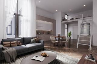 Deze studentenloft (ca.46m²), gelegen op de gelijkvloerse verdieping is luxueus afgewerkt met duurzame materialen. <br /><br />De keuken is volledig ingericht met kwalitatieve toestellen en de badkamer is modern afgewerkt en beschikt over een douche, wastafel en toilet. De kamer is uitgerust met een mezzanine die voor extra leefruimte zorgt.<br /><br />Dankzij het UITZONDERLIJK HOOG PLAFOND (4.73m) is het slaapgedeelte voorzien in de Mezzanine en bereikbaar via een mooie ladder. <br /><br />E-peil 51!<br /><br />Alle bewoners genieten daarnaast van gemeenschappelijke voorzieningen zoals een wasruimte en een aangename binnentuin – ideaal om te ontspannen of elkaar te ontmoeten.<br /><br />Een slimme investering in een groeiende studentenstad!<br /><br />Specificaties: Vg – Wche – Gmo – Gvkr –Gvv – E-peil <60 , warmtepomp, zonnepanelen, ventilatiesysteem +C, regenwaterputten, verkoop onder registratie.<br /><br />Wenst u meer te weten te komen over CAMPUS VENUSSTRAAT?<br /><br />Laat het ons gerust weten, wij nemen met de glimlach het volledig project met u door!<br /><br />U kan ons steeds contacteren op immo@sidimex.be of via ons telefoonnummer 03 203 02 02