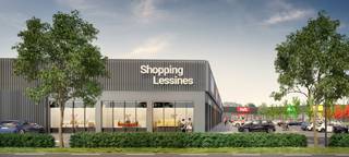 Surfaçe commerciale - 445 m2 à louer. (UNIT 7)SHOPPING LESSINES.6800 m² de magasins, grand parking 150 plaçes. Situé le long de la N57, très bonne...