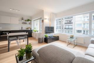 Mooi appartement met goed zijdelings zeezicht, uitstekend gelegen op het Albertstrand tussen het Rubensplein en het Casino.Het appartement telt 2,5...