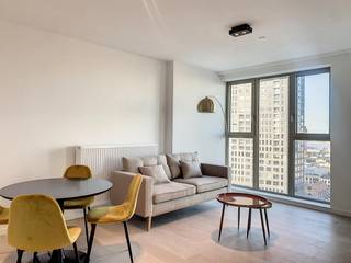 Gemeubeld nieuwbouw appartement met prachtig uitzicht over ’t Eilandje en de Schelde. In de nieuwe residentie DOKTOREN nabij het Kempisch dok en...