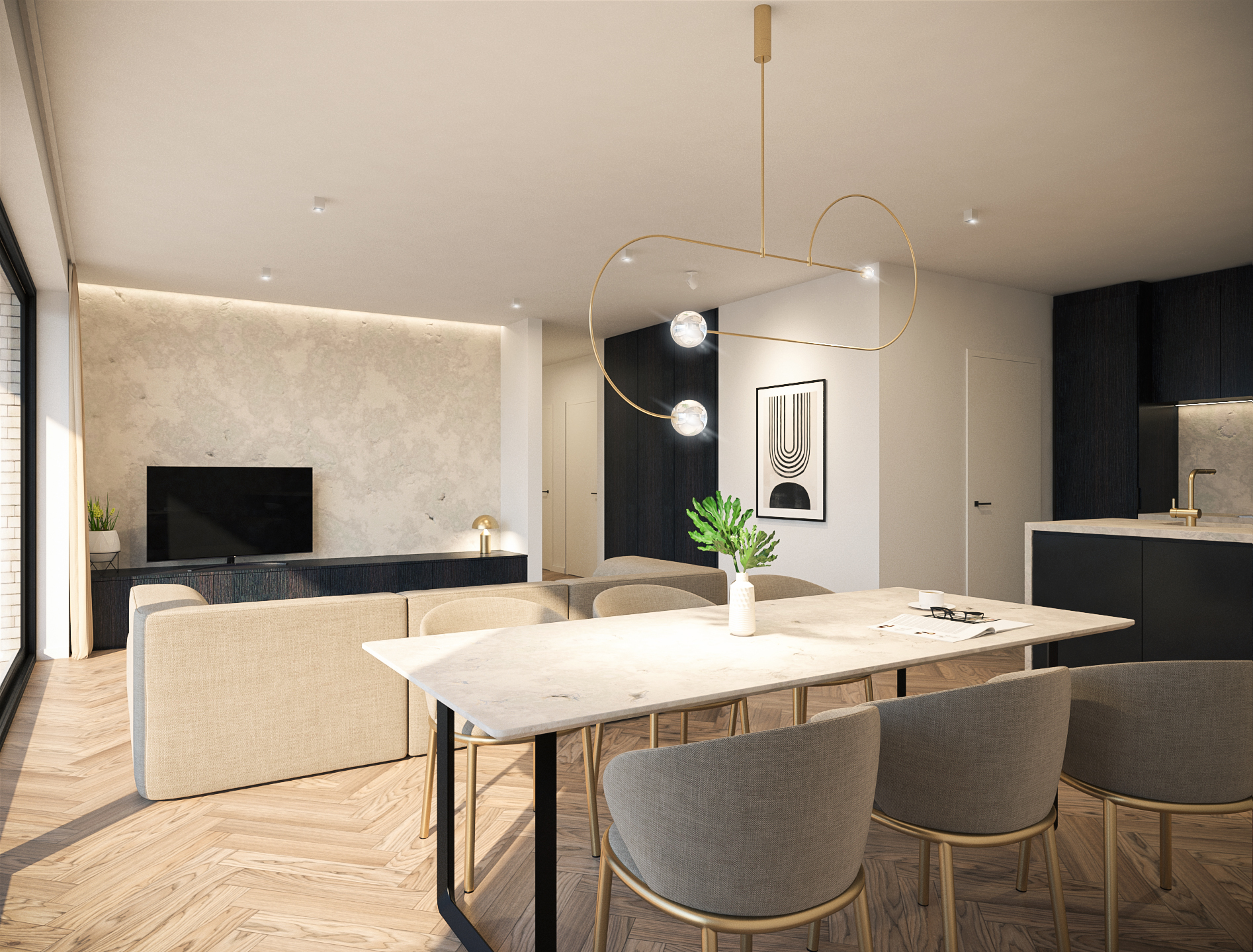 Nieuwbouwappartement in centrum Menen - foto 2