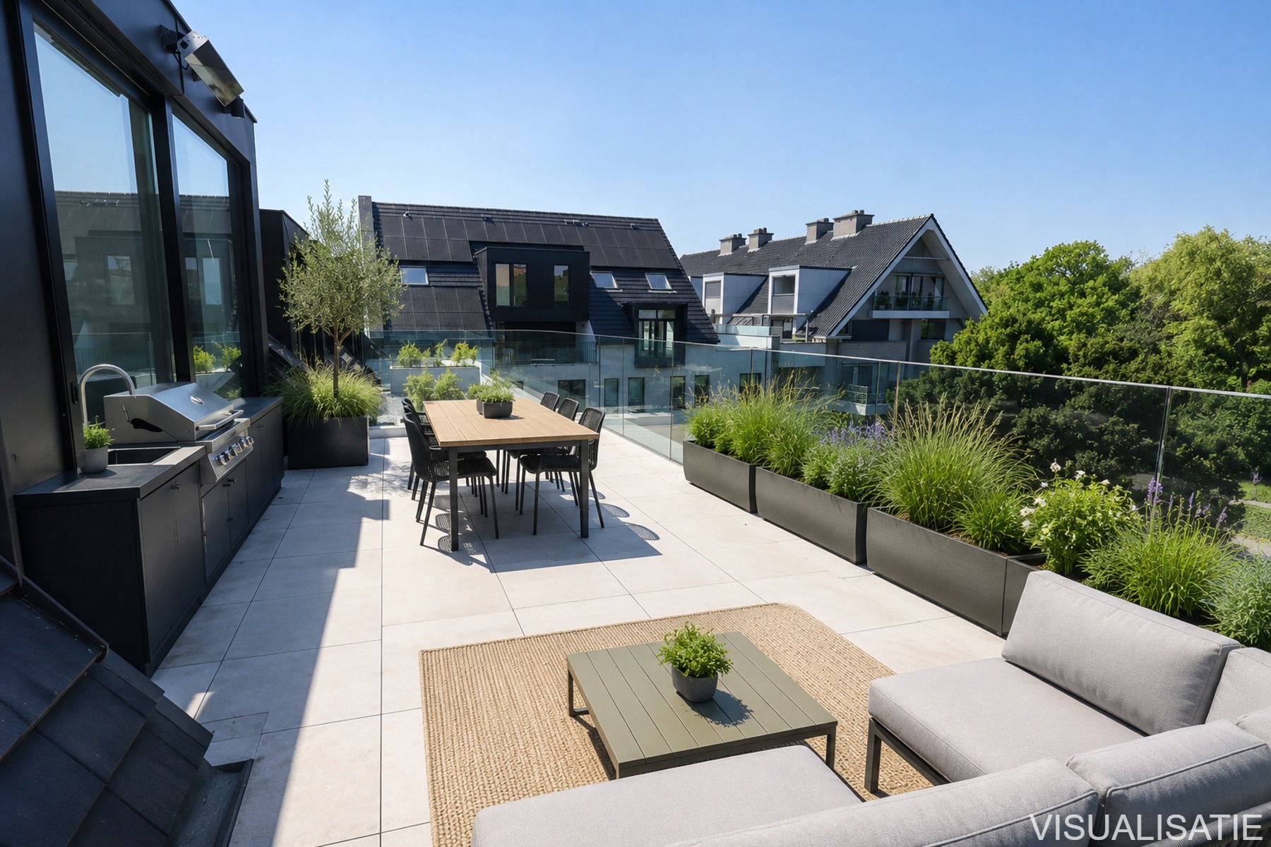 De Tram A3.2 - Penthouse van 139,50m² met 2 slaapkamers en terras met zicht op de Vrijheid. - foto 4