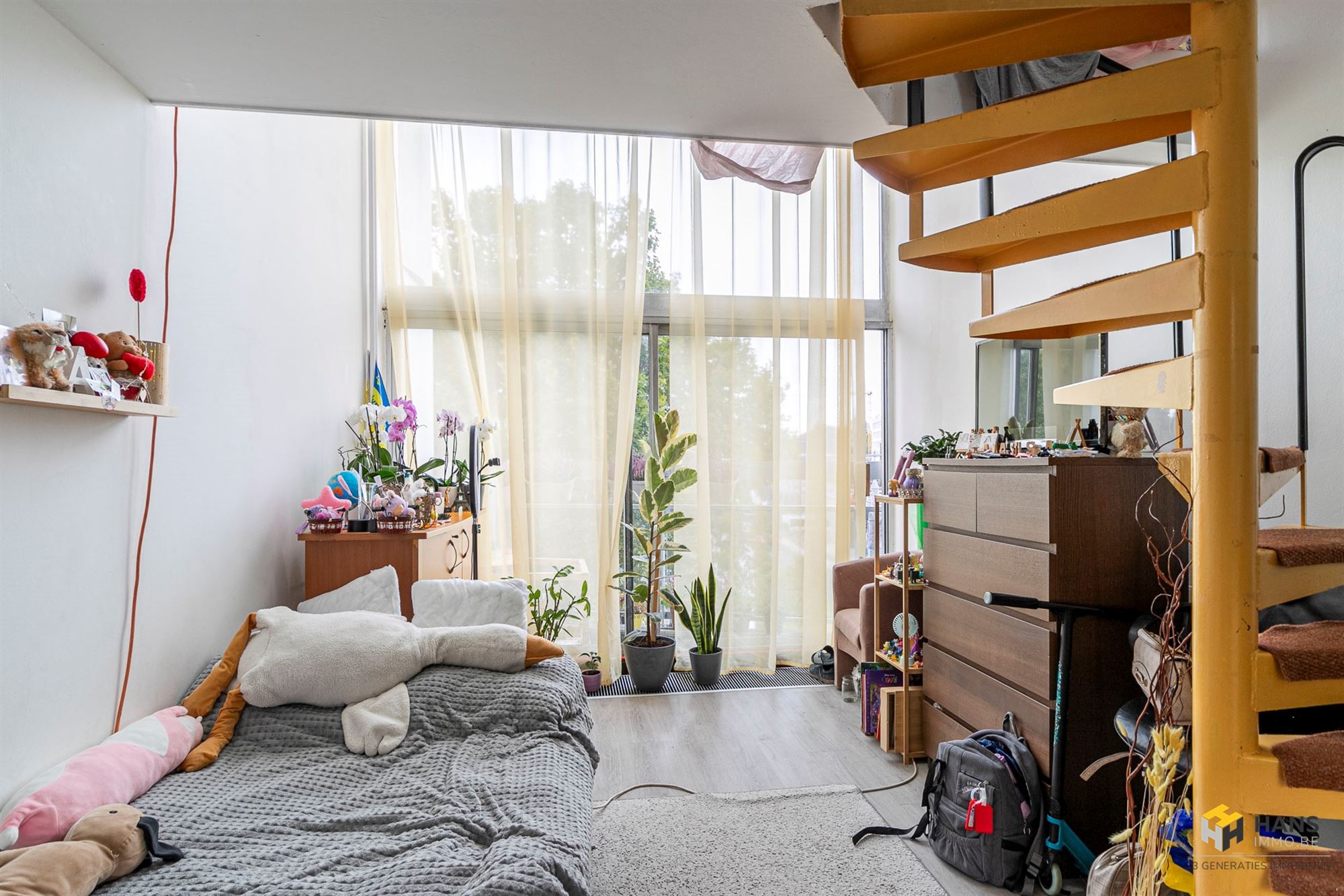 Lichtrijke duplex studio (49 m²) met terras (2 m²) in Antwerpen (2018). - foto 2