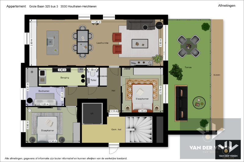 Ruim nieuwbouwappartement met 2 slaapkamers en riant terras op een goed bereikbare locatie! - foto 4