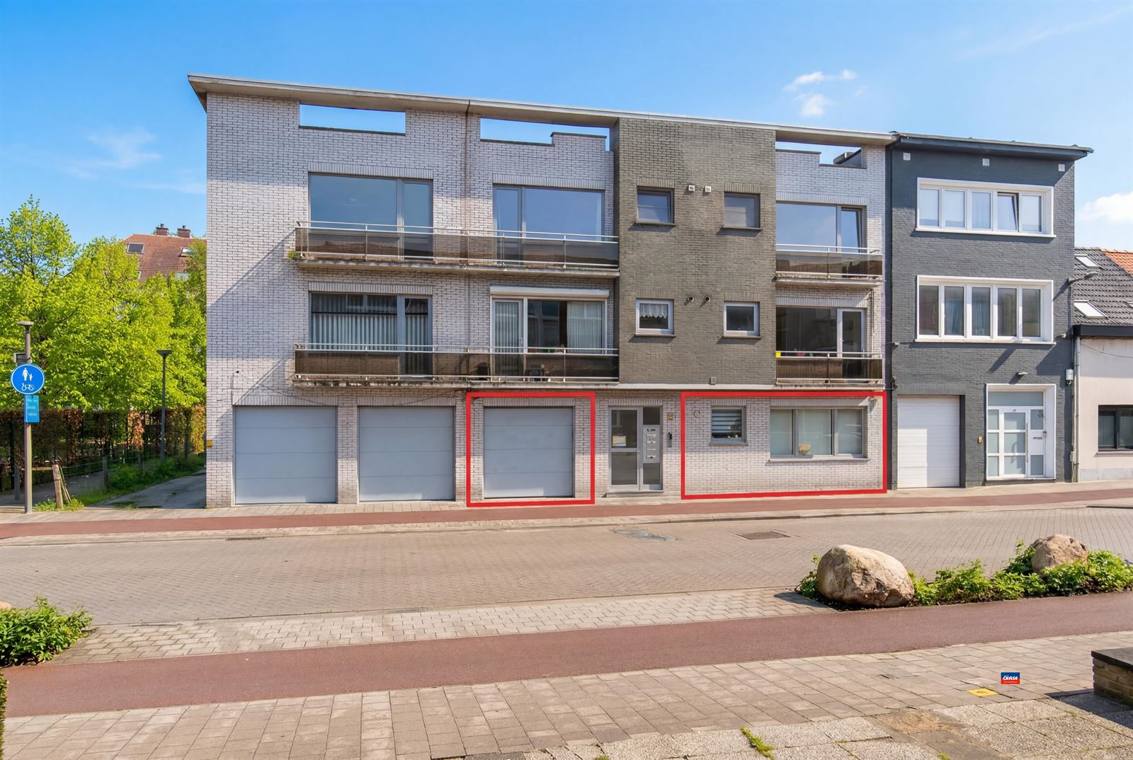 Gelijkvloersappartement met 2 spks, tuin en garage - foto 1