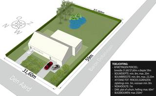 <strong>Uitstekend gelegen hoekperceel van ca. 2.029 m² in een rustige en groene omgeving te Schilde, nabij natuurgebied en diverse recreatieve faciliteiten zoals tennisclub en manege.</strong> <br /><br />Dankzij de <strong>hoekligging</strong>, met<strong> zuidoost-oriëntatie </strong>geniet dit perceel van een <strong>open gevoel</strong> en extra lichtinval. Met een perceelsbreedte van <strong>31,60 meter</strong> biedt deze bouwgrond een royale straatpresentatie en tal van mogelijkheden voor het realiseren van een stijlvolle <strong>vrijstaande ééngezinswoning</strong>.<br /><br /><strong>Belangrijkste bouwmogelijkheden:</strong><br />- Bestemd voor <strong>vrijstaande bebouwing</strong> in residentieel gebied<br />- Maximale bebouwbare oppervlakte (hoofd- en bijgebouwen samen): 250 m²<br />- Maximale bouwhoogte hoofdgebouw:<strong> </strong>7 m<br />- Voorgevelbreedte: minimum 8 m en maximum 2/3 van de perceelsbreedte<br />- Bouwdiepte: minimum 8 m en maximum 20 m<br />- Zijgevels op minimum 3 m van de perceelsgrenzen, met respect voor de voorgeschreven zijtuinstroken<br />- Bouwvrije voortuinstrook van 8 m<br /><br />De totale verharde oppervlakte is beperkt tot 10% van het perceel, waardoor het groene en residentiële karakter optimaal behouden blijft. Het niet-bebouwde gedeelte dient als tuin te worden aangelegd, wat bijdraagt aan het open en kwalitatieve straatbeeld.<br /><br /><strong>Een mooie opportuniteit om een hedendaagse of tijdloze villa te realiseren op een ruim hoekperceel, waar rust, licht en woonkwaliteit centraal staan.</strong><br /><br /><strong>Voor meer info of het opvragen van de bouwvoorschriften: schilde@deboerenpartners.be of 03 466 10 66.<br /><br /></strong>Stedenbouwkundige inlichtingen in aanvraag<strong><br /></strong>