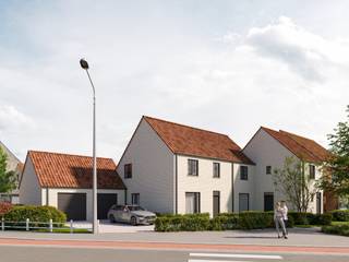 INDELING VAN DE WONING<br /><br />GELIJKVLOERS<br /><br />- Inkomhal- Gastentoilet- Leefruimte met open keuken- Trap naar boven- Berging/wasplaats- Garage<br />EERSTE VERDIEP<br /><br />- Nachthal met zolderluik- Apart toilet- Badkamer- 3 slaapkamers<br />ZOLDERVERDIEP<br /><br />- Zolderruimte<br />Afbeeldingen zijn steeds illustratief en contractueel niet bindend.<br /><br />De koper heeft deels nog inspraak in de stijl en afwerking van de woning voor zover deze zaken niet werden vastgelegd door vergunning of bestelling van materialen.<br /><br />TIP: Hoe sneller U beslist in de bouwfase, des te meer inspraak U heeft in de keuze van materialen en/of afwerking.<br /><br />ECO-uitvoering dat voldoet aan strenge energienormen.<br /><br />- Zonnepanelen- Doorgedreven isolatie- Warmtepomp i.p.v. gas- Vloerverwarming- Ventilatie D- Max. E-peil = 30- Elektriciteitsaansluiting : 3 fasen