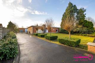 * Bungalow met 3 slaapkamers en loods (+/- 185 M²) op 1694 M² grondoppervlakte* Bouwjaar 1967* Gelegen 't Veld Meulebeke* Vlotte verbinding naar...