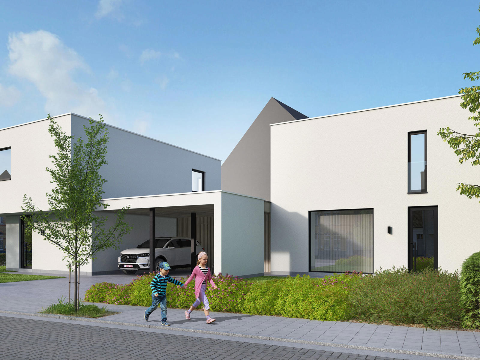 Bouwgrond met vergunning voor 3 BEN-woningen te Gentbrugge - foto 3