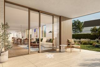 Dit tweeslaapkamer appartement met een oppervlakte van 108 m² is gelegen op het gelijkvloers verdiep van gebouw Vespera, aan de kant...