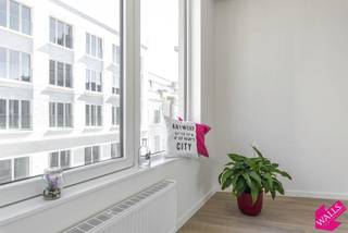 Nog op zoek naar een nieuw stekje? Dit tot in de puntjes gerenoveerd appartement op een uiterst centrale ligging kan uw nieuwe thuis worden! <br /><br />Beschikbaar op 1 december.<br /><br />Indeling: luchtige leefruimte met grote raampartijen en hoge plafonds. Open keuken voorzien van een koelkast met vriesvak, elektrisch kookvuur, dampkap en oven met aansluitend een praktische berging. Mooie badkamer met inloopdouche en lavabo. Toilet apart. 1 ruime slaapkamer. Overal parkettegel. <br />De Lombardenvest is een mooie straat in de Modewijk en gelegen tussen de Nationalestraat en de “Wilde Zee”. Je vindt op een steenworp van het appartement een waaier aan horeca en winkelmogelijkheden. Zeer goede verbinding openbaar vervoer vanaf de Groenplaats. <br /><br />Maandelijkse kosten 55 euro voor de gemeenschappelijke delen en onderhoud voor de lift. <br />Alle nutsvoorzieningen met eigen meters. Gunstig EPC van 82 kWh.<br />Afvalberging en fietsenberging voorzien in het gebouw.<br />Wees er snel bij en contacteer ons nu voor een afspraak ter plaatse!
