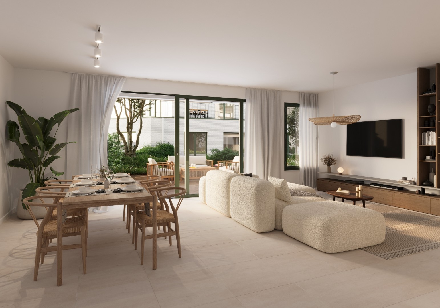 2-slpk app. met terras &amp; zicht op groene binnentuin - foto 1