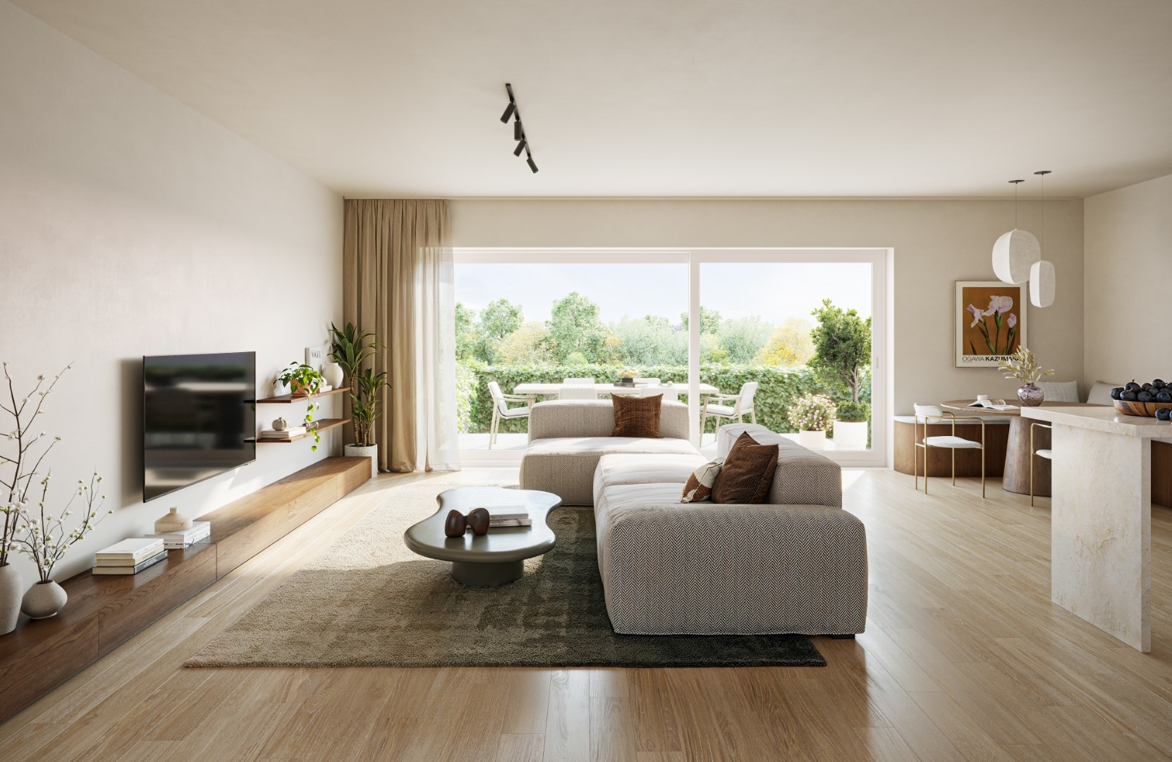 Gelijkvloers 2slpk-appartement met tuin - foto 5