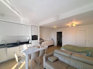 Brussel, dicht bij de Europese Commissie, GEMEUBILEERDE studio van ±35m² op de 8e verdieping. Het is als volgt samengesteld: inkomhal met wc...