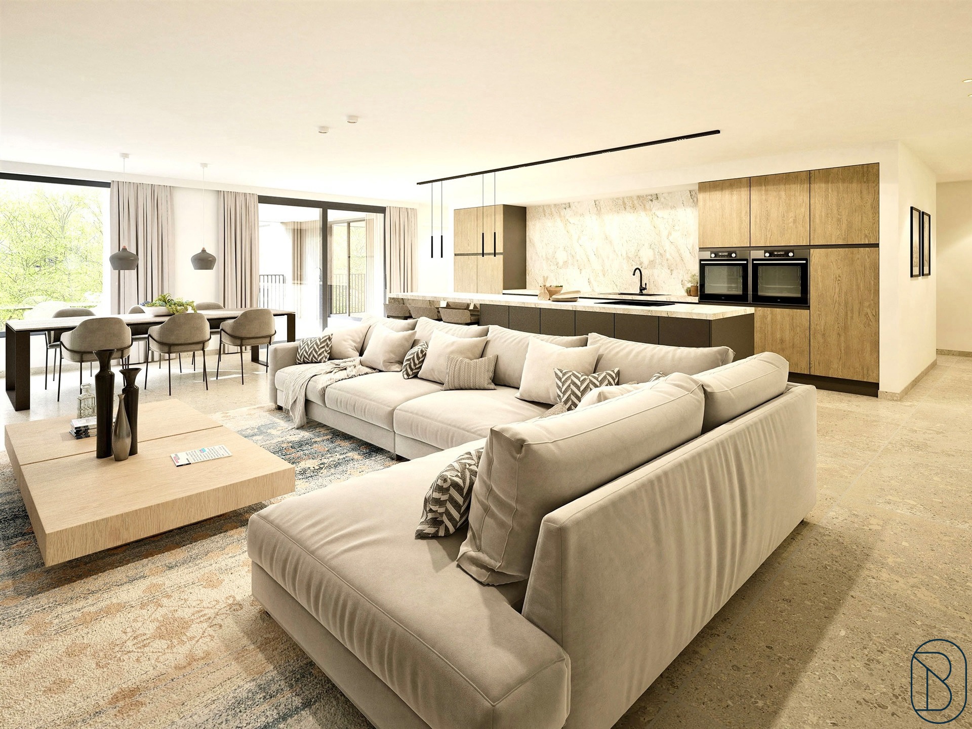 CASCO-gebouw met 12 appartementen en terrassen, goed gelegen - foto 4