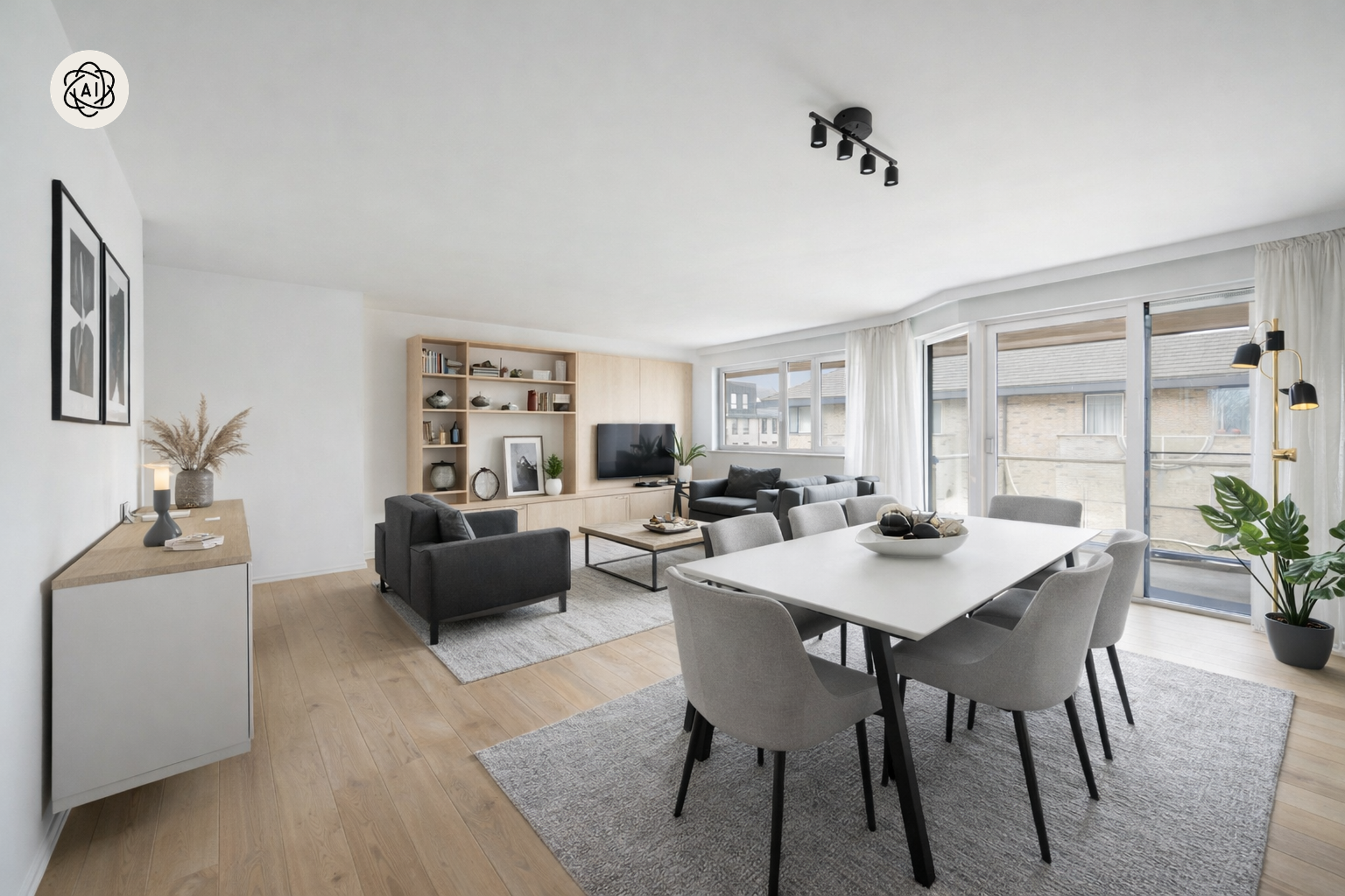 Ruim duplexappartement met 3 slk, terras en garage - foto 1