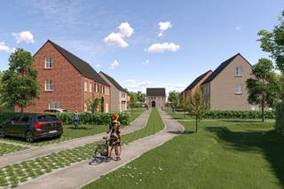 <p><strong>Lot 5 van dit nieuwbouwproject is een mooie halfopen bebouwing op een perceel van 284 m² en heeft een bewoonbare oppervlakte van circa 166 m².<span> Dit lot heeft volgende indeling: Op het gelijkvloers vinden we een inkomhal met gastentoilet, leefruimte met salon, eetplaats en een open keuken en aansluitend een ruime berging. Op de eerste verdieping bevindt zich de badkamer met bad en douche en drie volwaardige slaapkamers. Met een zolderverdieping bereikbaar via een vaste trap beschikt de woning over de mogelijkheid tot een 4de slaapkamer.</span></strong><br /><br /><span>Algemene info</span><br />Dit nieuwbouwproject met 12 woningen wordt gerealiseerd aan de Ploegstraat te Poederlee. Deze weg is een nieuwe zijstraat van de Kouter. Doordat deze nieuwe weg doodlopend is, komt er hier geen doorgaand verkeer waardoor er een autoluwe omgeving ontstaat. Er is hierbij niet enkel plaats voor bebouwing maar ook voor openbaar groen. Dankzij een charmant groen pleintje vormt deze verkaveling een rustig geheel waar het aangenaam wonen is.</p>
<p>Een van de grote troeven van dit project is zijn mooie ligging. U woont hier immers in het hart van Poederlee waardoor u alle nodige winkels en gezellige horecazaken vlak bij de deur vindt. In de ruimere omgeving vindt u echter ook veel groen wat dan weer uitnodigt tot een mooie wandeling of een ontspannende fietstocht.</p>
<p><span>Bij het ontwerp van de woningen werd bewust gekozen voor een klassieke architectuur waardoor dit project een tijdloze uitstraling krijgt.</span></p>
<p><span>Ook binnen werd er veel aandacht geschonken aan woonkwaliteit. Zo hebben alle woningen een ruime, lichte woonkamer met open keuken. Hierbij staan de leefruimtes in direct contact met de achtertuin. Hierdoor kunt u dus steeds genieten van het zicht op uw volledig aangelegde tuin.</span></p>
<p><span>Dankzij deze troeven biedt dit project dan ook een mooie kans op een duurzame en kwalitatieve woning op een toplocatie te Poederlee.</span></p>
