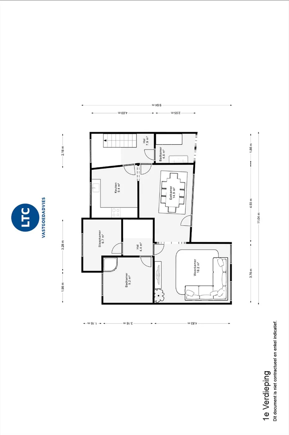 2 gekoppelde woningen met handelsruimte en woonst - foto 5