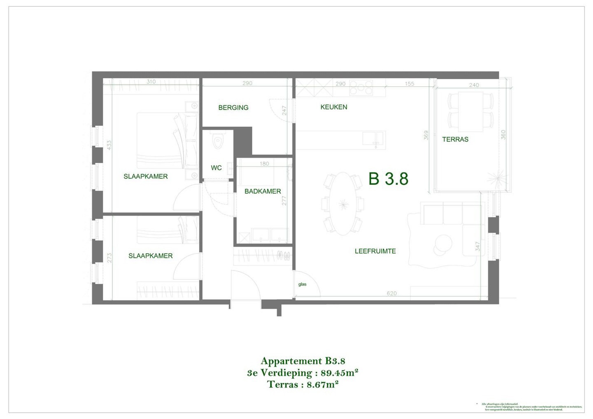 Mechelen 3de verdieping - appartement B3.08 - foto 5