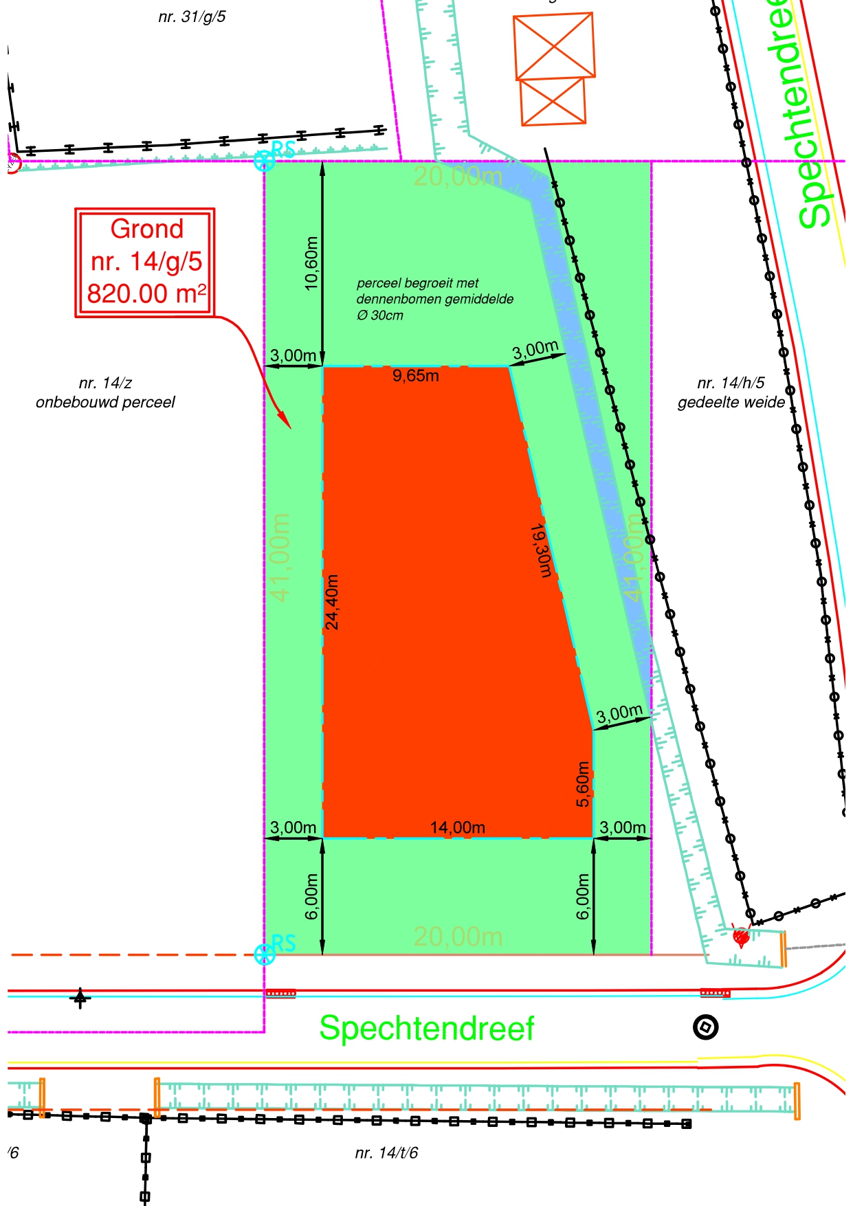Bouwgrond - 820m² - 20m breed - in BPA Recreatief Woongebied - foto 5