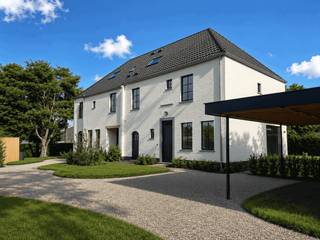 Ter info: Los meubilair, verlichting en gordijnen en inrichting zolderverdieping van de woningen is louter ter illustratie. Dit werd via AI opgemaakt.<br />Via een private oprijlaan van maar liefst 35 meter bereikt u dit uitzonderlijke perceel met twee exclusieve nieuwbouwwoningen. Vanaf het eerste moment ervaart u hier een oase van rust, privacy en groen.<br /><br />Alle bouwzorgen werden u volledig uit handen genomen: de woningen zijn reeds tot in de kleinste details afgewerkt met hoogwaardige en duurzame materialen. Buitengevels werden tevens gekaleid. Oprit, voortuin en terrassen zijn in alle precisie aangelegd in een verfijnde combinatie van kleiklinkers, uitgewassen beton en Franse dolomiet. Omheind met deels zwarte ericamatten en mooie hagen. <br /><br />De woningen zijn volledig voorzien van ingewerkte inbouwspots. Enkel de schilderwerken laat u nog volledig naar eigen smaak uitvoeren.<br />Elke woning beschikt over individuele verwarming via een lucht/water-warmtepomp, met vloerverwarming op zowel het gelijkvloers als de eerste verdieping.<br /><br /><strong>Woning – Lot A: 685.000 euro (exclusief kosten zoals registratie, btw, enz...)<br /></strong><br />Gelegen op een perceel van 744 m², met eigen carport, tuinberging en fietsenberging.<br /><br />De woning verwelkomt u via een ruime inkomhal met apart gastentoilet en een tweede toegang tot de praktische berging/wasruimte, waar tevens de mogelijkheid bestaat om een koelcel te voorzien.<br /><br />De lichtrijke leefruimte omvat een volledig uitgeruste keuken en een gezellige leefruimte met grote glaspartijen die uitgeven op de zonnig georiënteerde tuin. Aansluitend bevindt zich een afzonderlijk bureel, stijlvol afgescheiden door een stalen deur. De volledige leefruimte is afgewerkt met hoogwaardig eiken parket.<br /><br />Op de eerste verdieping bevinden zich drie volwaardige slaapkamers, waarvan de master bedroom beschikt over een aanpalende dressingruimte. De ruime badkamer is uitgerust met een inloopdouche, ligbad en dubbele lavabo. Daarnaast is er een apart toilet in de nachthal.<br />Via een vaste eiken trap bereikt u de volledig geïsoleerde zolderverdieping, die eenvoudig kan worden ingericht tot bijkomende slaapkamers of multifunctionele ruimte.<br /><br />
<p><strong>Woning – Lot B: 660.000 euro (exclusief kosten zoals registratie, btw, enz...)</strong></p>
<p>Gelegen op een perceel van 676 m², met eigen carport, tuinberging en fietsenberging.</p>
<p>Deze woning beschikt over een inkomhal met apart toilet en een bijzonder ruime berging/wasplaats, met mogelijkheid tot het installeren van een koelcel en een douchecel.</p>
<p>De riante leefruimte bestaat uit een volledig ingerichte keuken en een aangename leefruimte met grote raampartijen die zorgen voor een overvloed aan natuurlijk licht en een directe verbinding met de zongerichte tuin. Ook hier is een afzonderlijk bureel voorzien, afgescheiden door een elegante stalen deur. De afwerking gebeurt volledig in eiken parket.</p>
<p>De eerste verdieping telt drie ruime slaapkamers en een royale badkamer met inloopdouche, ligbad en dubbele lavabo. Een apart toilet bevindt zich in de nachthal.</p>
<p>De vaste eiken trap leidt naar de volledig geïsoleerde zolderverdieping, waar zonder moeite extra slaapkamers of een hobbyruimte kunnen worden gecreëerd.</p>
Twee nieuwe pareltjes in Waregem om U tegen te zeggen!!!!!