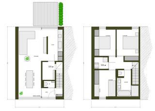 <p>Bent u op zoek naar energiezuinig en zorgeloos wonen? Een ideale investering? Of zoekt u eerder een moderne woning met oog op kwaliteit &amp; comfort? Gevonden!</p>
<p> </p>
<p>In de tweede bouwlijn en op een boogscheut van oprit E40 Aalst vinden we dit uitstekend gelegen nieuwbouwproject Eliani met 8 halfopen en gesloten bebouwingen. Elke woning in deze moderne verkaveling beschikt over 3 slaapkamers, een afgesloten privé tuin, een private berging en een autostaanplaats.</p>
<p> </p>
<p>Zo gebruikt men 'floor to ceiling windows' voor zoveel mogelijk lichtinval en geniet je van een lage energiefactuur dankzij de zonnepanelen, de regenwaterput en de warmtepomp (vloerverwarming &amp; koeling met ingebouwde boiler).</p>
<p> </p>
<p><u>Indeling W1</u></p>
<p>Via de inkomhal met apart toilet komen we in de leefruimte met half open keuken met aansluitend een berging. Dankzij de ingewerkte schuiframen is er geen opstap naar het terras met afgesloten tuin. Op de bovenverdieping vinden we 3 slaapkamers, wasplaats en de badkamer met inloopdouche, bad en dubbele lavabo en toilet.</p>