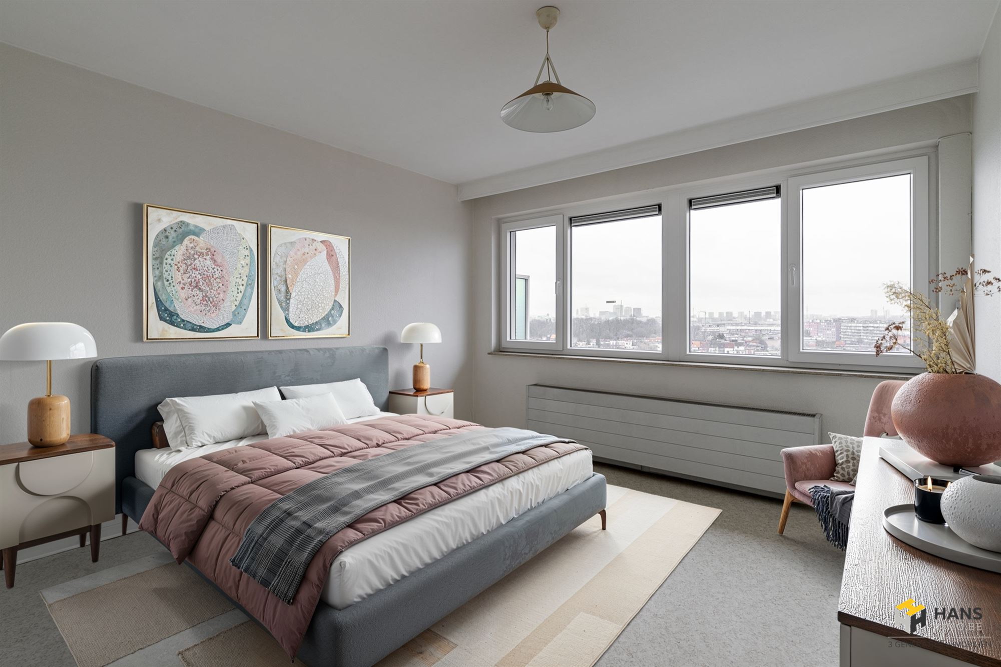 Instapklaar appartement (107m²) met 2 slaapkamers, 2 terrassen en autostaanplaats in Merksem. - foto 3