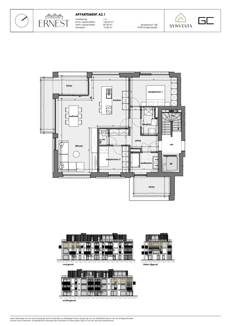 Apartment for sale in Oudenaarde with 2 bedrooms - photo 3