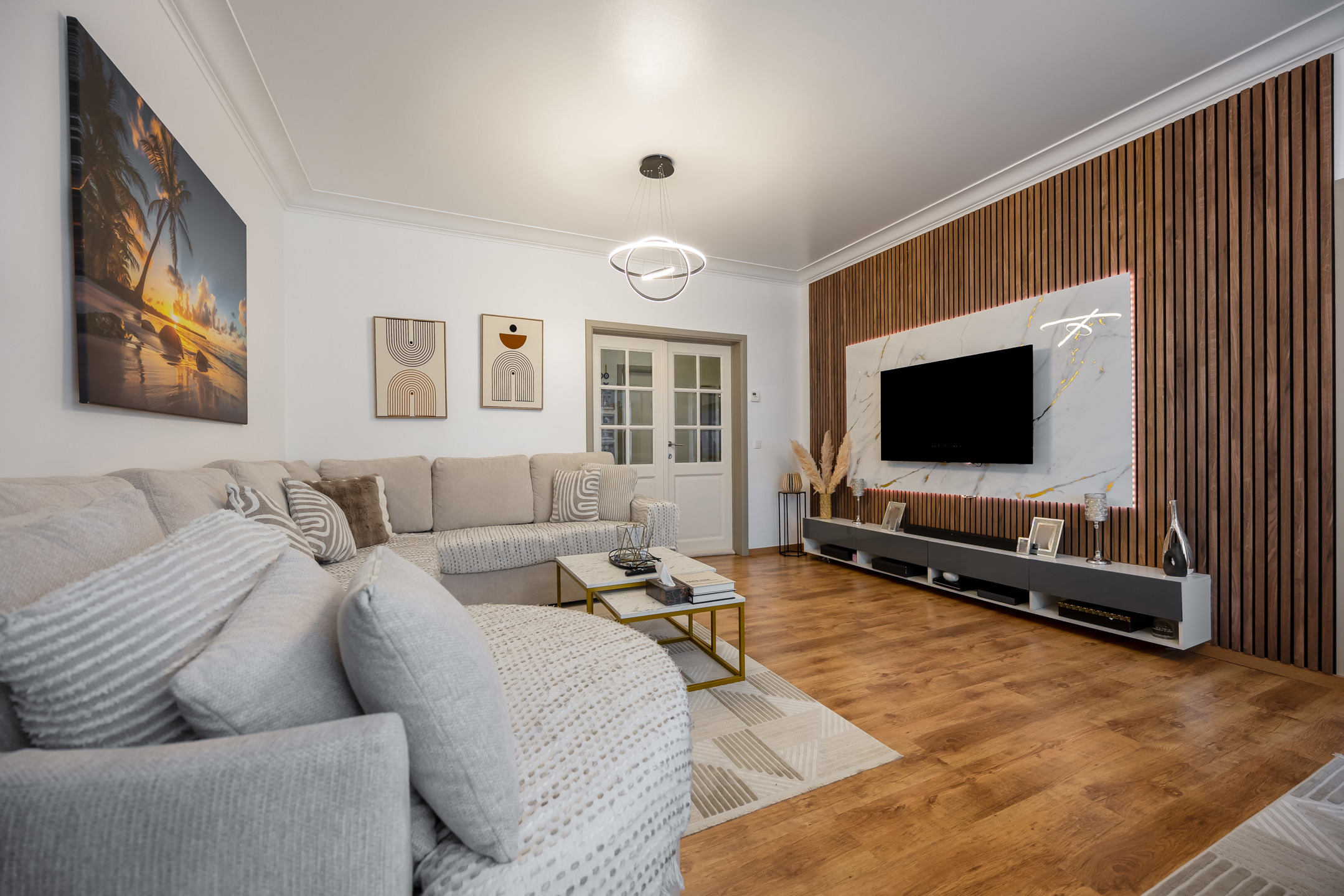 Zeer mooi gelijkvloers appartement met 2 slpk, tuin en grote garage - foto 5