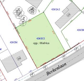 Mooi gelegen perceel bouwgrond - 804 m². 24 m x 33,50 m - geen bouwverplichtingen - alle nutsleidingen voorzien. 