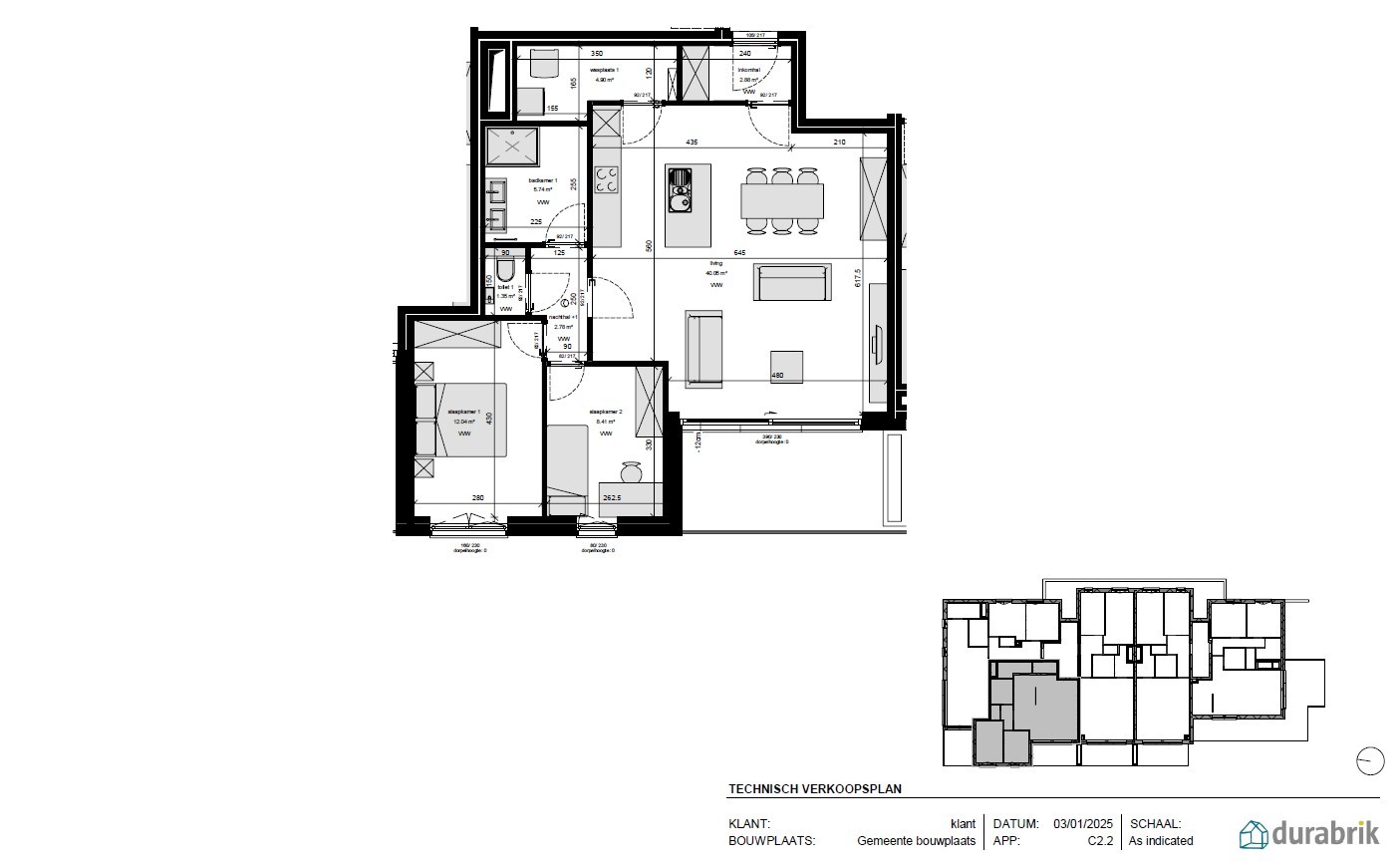 Appartement te koop in Berendrecht met 2 slaapkamers - foto 1