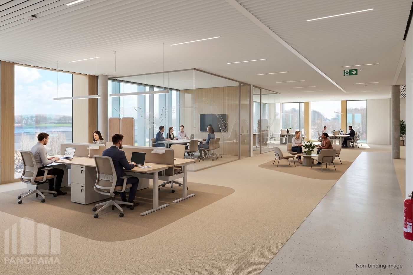 437 m² newly built offices at 250 m (!!) from E40 - photo 2