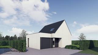 In een rustige, groene woonwijk in Bottelare (Merelbeke) bevindt zich deze stijlvolle nieuwbouwwoning, ontworpen door...